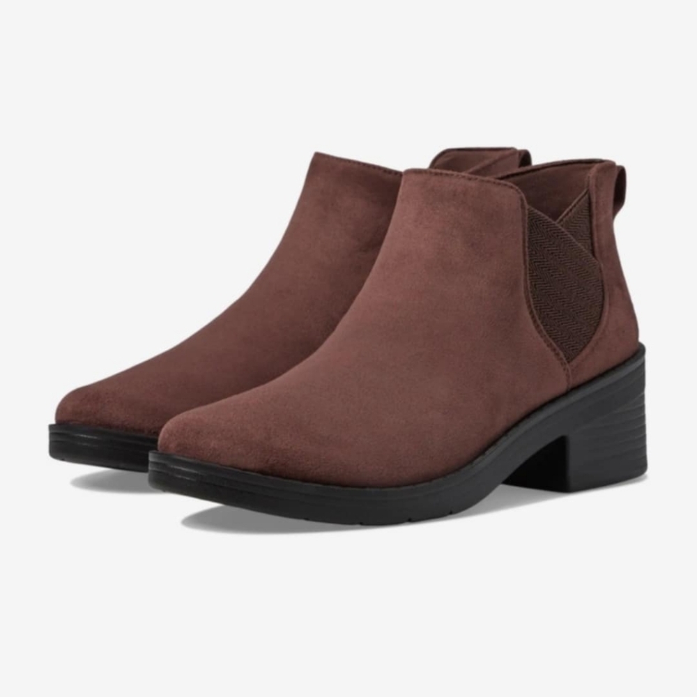 Bzees Ontario Brown Ankle Boot Women’s US 6 Memory Foam Comfort NWOT